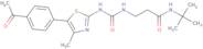 3-[[[[5-(4-Acetylphenyl)-4-methyl-2-thiazolyl]amino]carbonyl]amino]-N-(1,1-dimethylethyl)propana...