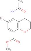 Methyl 6-bromo-5-acetamido-3,4-dihydro-2H-1-benzopyran-8-carboxylate