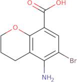 5-Amino-6-bromo-3,4-dihydro-2H-1-benzopyran-8-carboxylic acid