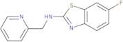 6-Fluoro-N-(pyridin-2-ylmethyl)-1,3-benzothiazol-2-amine