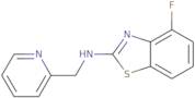 4-Fluoro-N-(pyridin-2-ylmethyl)-1,3-benzothiazol-2-amine