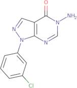 5-Amino-1-(3-chlorophenyl)-1,3a,5,7a-tetrahydro-4H-pyrazolo[3,4-d]pyrimidin-4-one