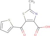 2-Methyl-5-(2-thienylcarbonyl)-1,3-thiazole-4-carboxylic acid