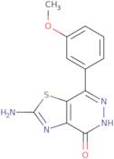 2-Amino-7-(3-methoxyphenyl)[1,3]thiazolo[4,5-d]pyridazin-4(5H)-one