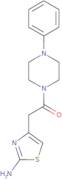 2-(2-Aminothiazol-4-yl)-1-(4-phenylpiperazin-1-yl)ethan-1-one