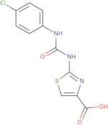 2-(([(4-Chlorophenyl)amino]carbonyl)amino)-1,3-thiazole-4-carboxylic acid