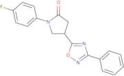 1-(4-Fluorophenyl)-4-(3-phenyl-1,2,4-oxadiazol-5-yl)pyrrolidin-2-one