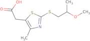 2-{2-[(2-Methoxypropyl)sulfanyl]-4-methyl-1,3-thiazol-5-yl}acetic acid