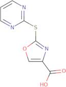 2-(Pyrimidin-2-ylsulfanyl)-1,3-oxazole-4-carboxylic acid