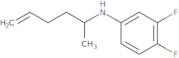 3,4-Difluoro-N-hex-5-en-2-ylaniline