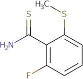 2-Fluoro-6-(methylsulfanyl)benzene-1-carbothioamide