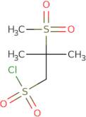 2-Methanesulfonyl-2-methylpropane-1-sulfonyl chloride