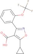 5-Cyclopropyl-3-(2-(trifluoromethoxy)phenyl)isoxazole-4-carboxylic acid