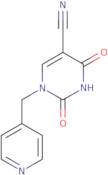 2,4-Dioxo-1-(4-pyridinylmethyl)-1,2,3,4-tetrahydro-5-pyrimidinecarbonitrile
