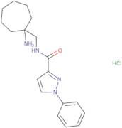 N-[(1-Aminocycloheptyl)methyl]-1-phenyl-1H-pyrazole-3-carboxamide hydrochloride