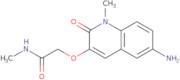 2-((6-Amino-1-methyl-2-oxo-1,2-dihydroquinolin-3-yl)oxy)-N-methylacetamide