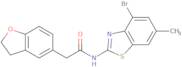 N-(4-Bromo-6-methyl-1,3-benzothiazol-2-yl)-2-(2,3-dihydro-1-benzofuran-5-yl)acetamide