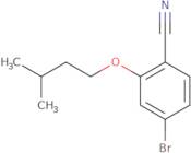 4-Bromo-2-(3-methylbutoxy)benzonitrile