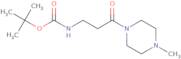 tert-Butyl N-[3-(4-methylpiperazin-1-yl)-3-oxopropyl]carbamate