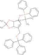 tert-Butyl(((3aR,4S,6aR)-2,2-dimethyl-6-((trityloxy)methyl)-4,6a-dihydro-3aH-cyclopenta[d][1,3]d...