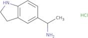 (1R)-1-(2,3-Dihydro-1H-indol-5-yl)ethan-1-amine hydrochloride