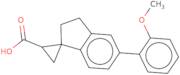 5'-(2-Methoxyphenyl)-2',3'-dihydrospiro[cyclopropane-1,1'-indene]-2-carboxylic acid