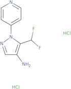 5-(Difluoromethyl)-1-(pyridin-4-yl)-1H-pyrazol-4-amine dihydrochloride