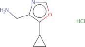 (5-Cyclopropyl-1,3-oxazol-4-yl)methanamine hydrochloride