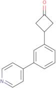 3-[3-(Pyridin-4-yl)phenyl]cyclobutan-1-one