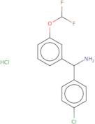 (4-Chlorophenyl)[3-(difluoromethoxy)phenyl]methanamine hydrochloride