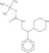 tert-Butyl N-[2-phenyl-2-(piperidin-4-yl)ethyl]carbamate