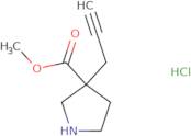 Methyl 3-(prop-2-yn-1-yl)pyrrolidine-3-carboxylate hydrochloride