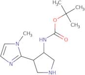 rac-tert-Butyl N-[(3R,4S)-4-(1-methyl-1H-imidazol-2-yl)pyrrolidin-3-yl]carbamate