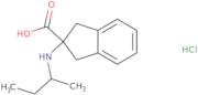 2-[(Butan-2-yl)amino]-2,3-dihydro-1H-indene-2-carboxylic acid hydrochloride