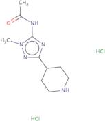 N-[1-Methyl-3-(piperidin-4-yl)-1H-1,2,4-triazol-5-yl]acetamide dihydrochloride