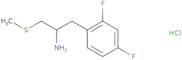1-(2,4-Difluorophenyl)-3-(methylsulfanyl)propan-2-amine hydrochloride