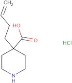 4-(But-3-en-1-yl)piperidine-4-carboxylic acid hydrochloride