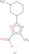 4-methyl-2-(1-methylpiperidin-3-yl)-1,3-oxazole-5-carboxylate lithium