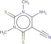 6-Amino-1,3-dimethyl-2,4-disulfanylidene-1,2,3,4-tetrahydropyrimidine-5-carbonitrile