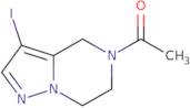 1-{3-Iodo-4H,5H,6H,7H-pyrazolo[1,5-a]pyrazin-5-yl}ethan-1-one