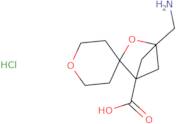 4-(Aminomethyl)-3-oxaspiro[bicyclo[2.1.1]hexane-2,4'-oxane]-1-carboxylic acid hydrochloride