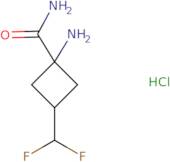 1-Amino-3-(difluoromethyl)cyclobutane-1-carboxamide hydrochloride