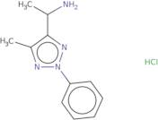 1-(5-Methyl-2-phenyl-2H-1,2,3-triazol-4-yl)ethan-1-amine hydrochloride