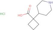 1-(Piperidin-4-yl)cyclobutane-1-carboxylic acid hydrochloride