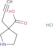 3-(Prop-2-yn-1-yl)pyrrolidine-3-carboxylic acid hydrochloride