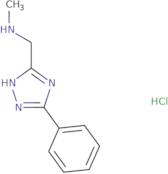 Methyl[(5-phenyl-1H-1,2,4-triazol-3-yl)methyl]amine hydrochloride