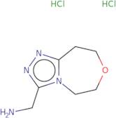 {5H,6H,8H,9H-[1,2,4]Triazolo[4,3-d][1,4]oxazepin-3-yl}methanamine dihydrochloride