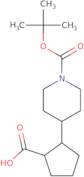 2-{1-[(tert-Butoxy)carbonyl]piperidin-4-yl}cyclopentane-1-carboxylic acid