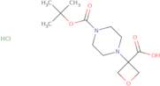 3-{4-[(tert-Butoxy)carbonyl]piperazin-1-yl}oxetane-3-carboxylic acid hydrochloride