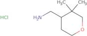 (3,3-Dimethyloxan-4-yl)methanamine hydrochloride